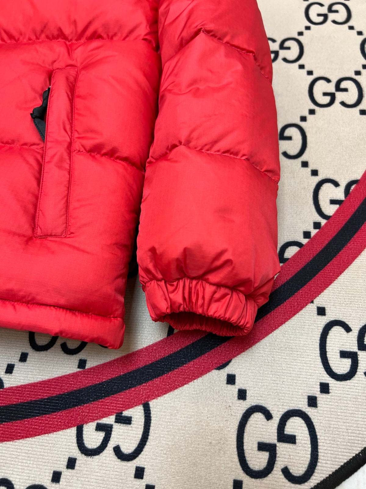 The North Face Red Nuptse Down Jacket