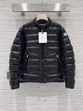Moncler Black Glossy Shell Slim Down Jacket