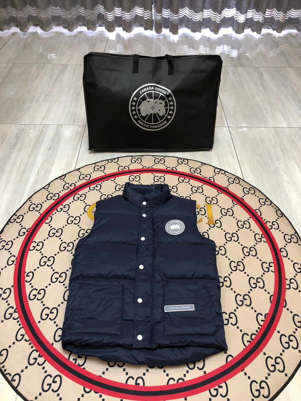Canada Goose Navy Freestyle Crew Puffer Vest
