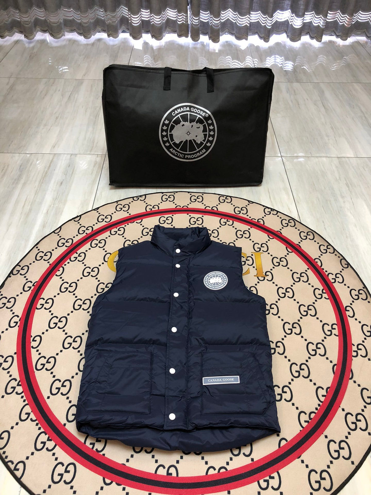 Canada Goose Navy Freestyle Crew Puffer Vest