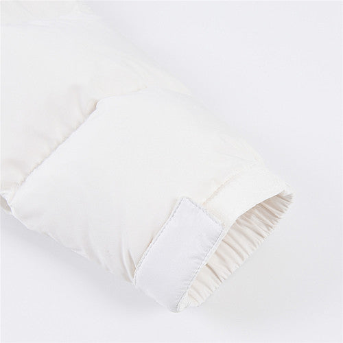 The North Face White and Grey 1992 Heritage Nuptse Down Jacket with Colorblock Paneling
