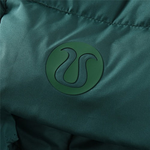 Lululemon Forest Green Hooded Box-Quilted Down Puffer Jacket