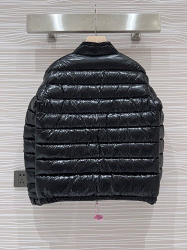Moncler Black Glossy Shell Slim Down Jacket