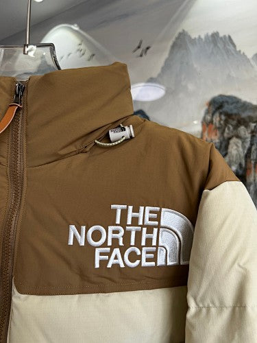 The North Face Cream Nuptse 700-Fill Down Jacket