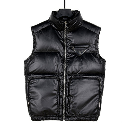 Prada Black Re-Nylon Down Puffer Vest