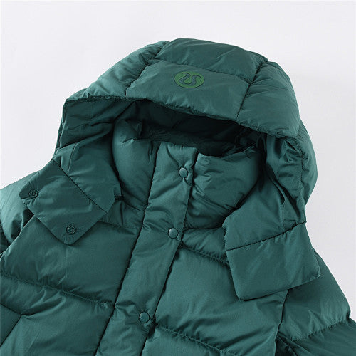 Lululemon Forest Green Hooded Box-Quilted Down Puffer Jacket