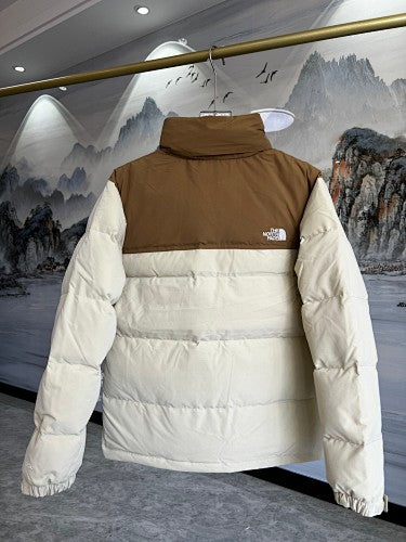 The North Face Cream Nuptse 700-Fill Down Jacket