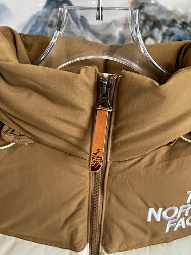 The North Face Cream Nuptse 700-Fill Down Jacket