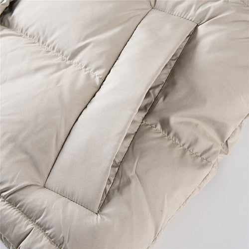 Lululemon Khaki Hooded Box-Quilted Down Puffer Jacket
