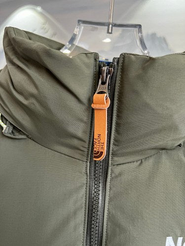 The North Face Khaki Colorblock Down Jacket