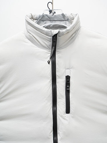Canada Goose White Puffer Bomber Down Jacket