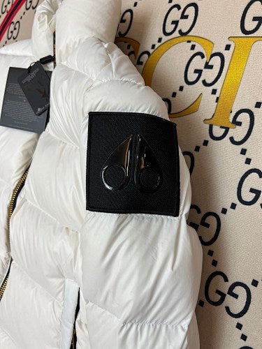 Moncler White Classic Short Down Jacket