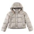 Lululemon Khaki Hooded Box-Quilted Down Puffer Jacket