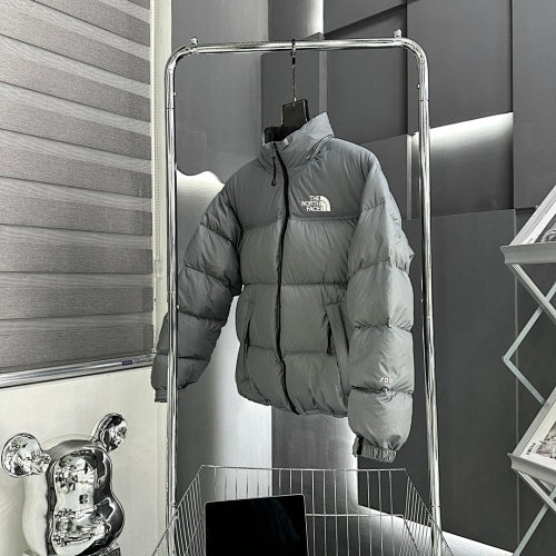 The North Face Grey Nuptse Down Jacket