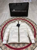 Moncler White Classic Short Down Jacket