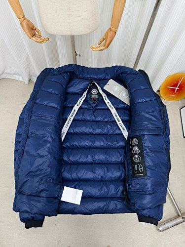 Canada Goose Navy Quilted Cropped Down Puffer Jacket