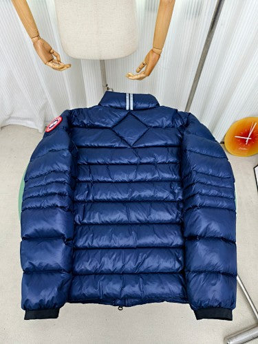 Canada Goose Navy Quilted Cropped Down Puffer Jacket