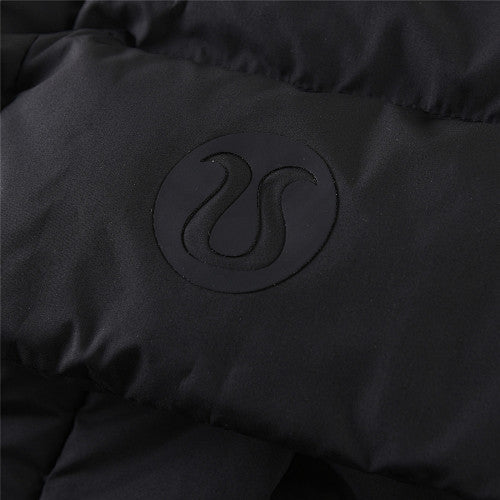 Lululemon Black Hooded Box-Quilted Down Puffer Jacket
