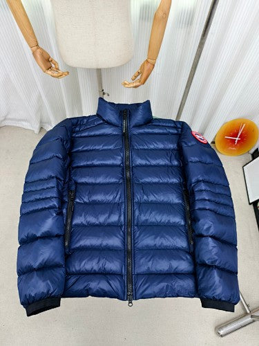 Canada Goose Navy Quilted Cropped Down Puffer Jacket
