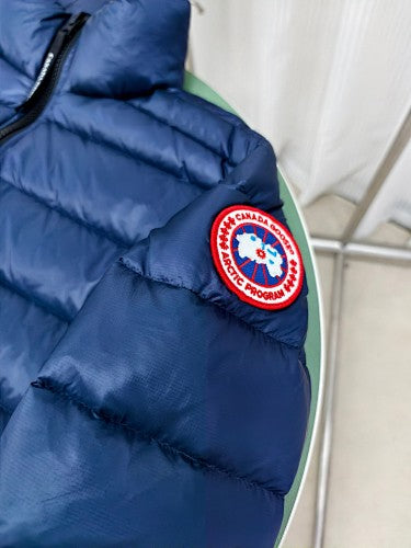Canada Goose Navy Quilted Cropped Down Puffer Jacket