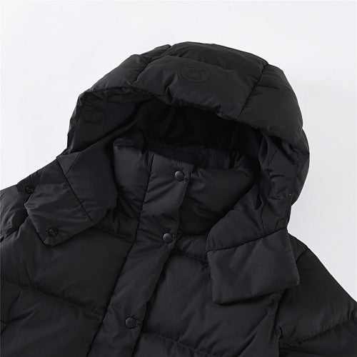 Lululemon Black Hooded Box-Quilted Down Puffer Jacket