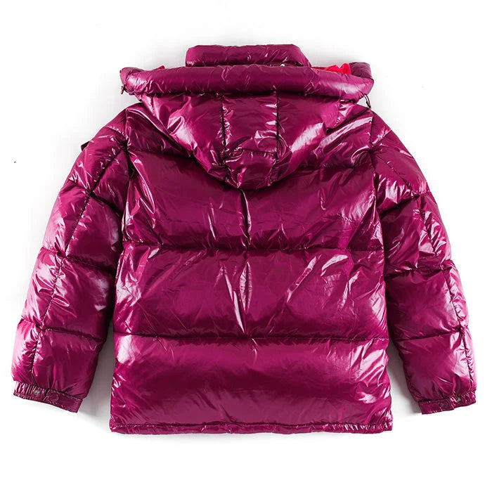 Moncler Magenta Classic Hooded Down Jacket