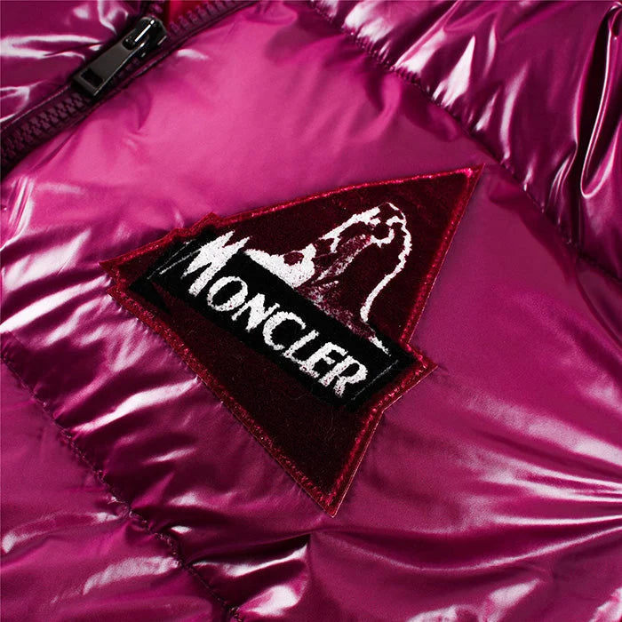 Moncler Magenta Classic Hooded Down Jacket
