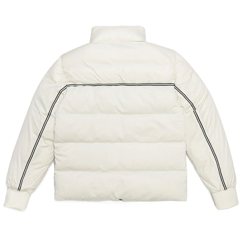 Moncler Ivory Sport-Stripe Down Jacket