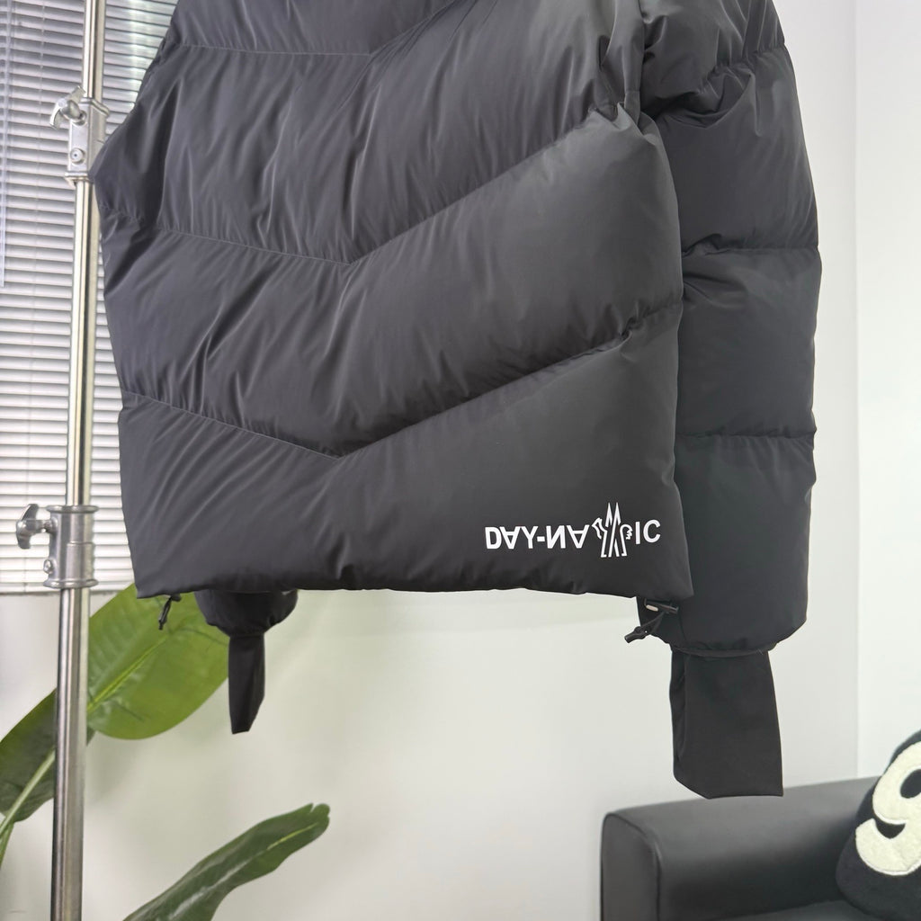 Moncler Grenoble Black Hooded Down Puffer Jacket