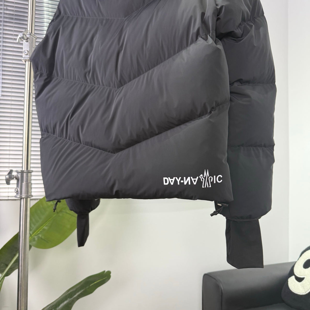 Moncler Grenoble Black Hooded Down Puffer Jacket