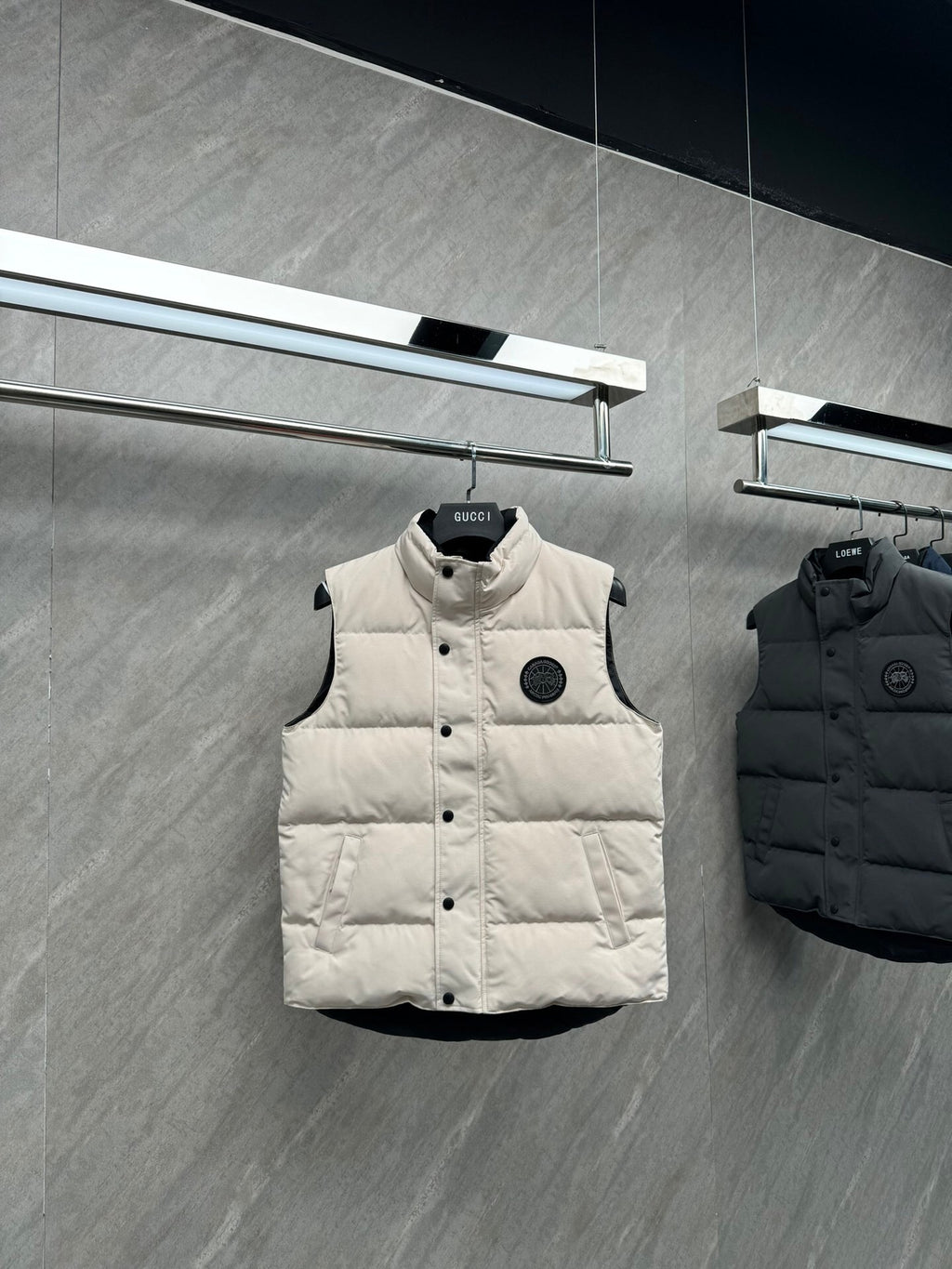 Canada Goose Cream Freestyle Crew Puffer Vest