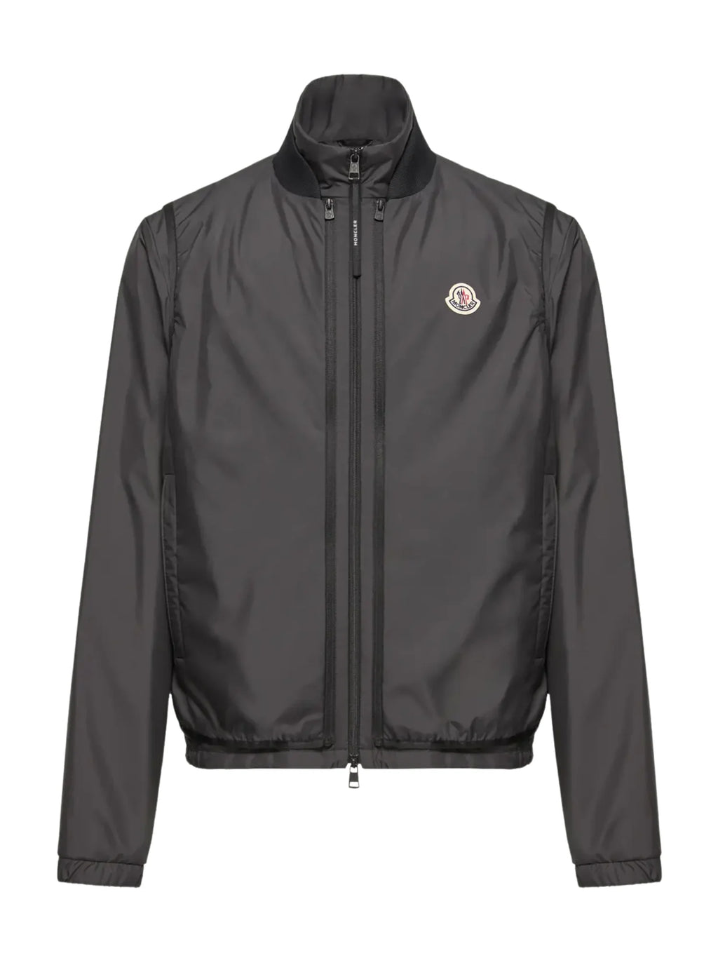 Moncler Charcoal Lightweight Zip-Up Jacket