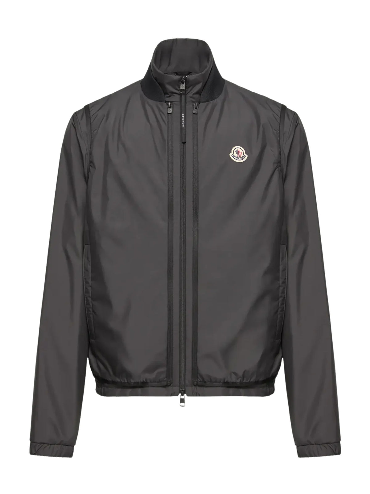 Moncler Charcoal Lightweight Zip-Up Jacket