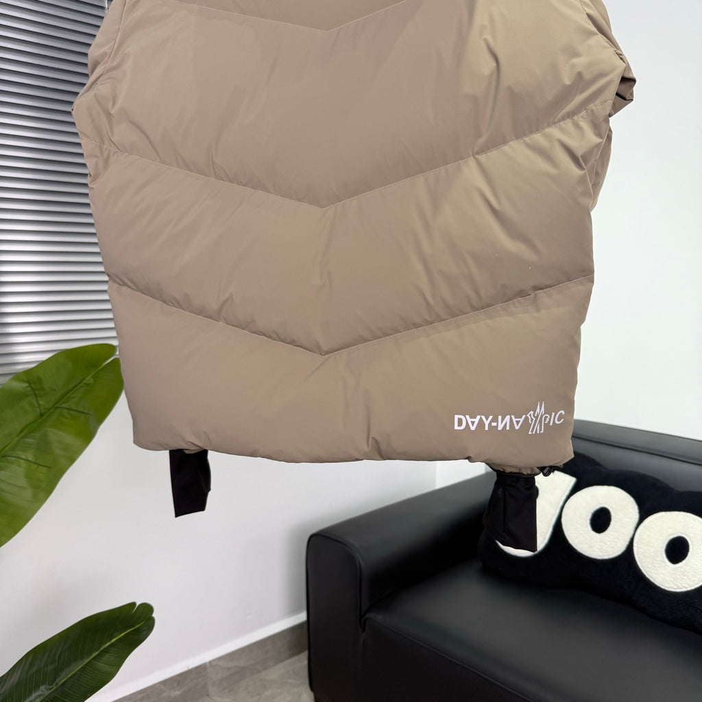 Moncler Grenoble Camel Day-Namic Hooded Down Jacket