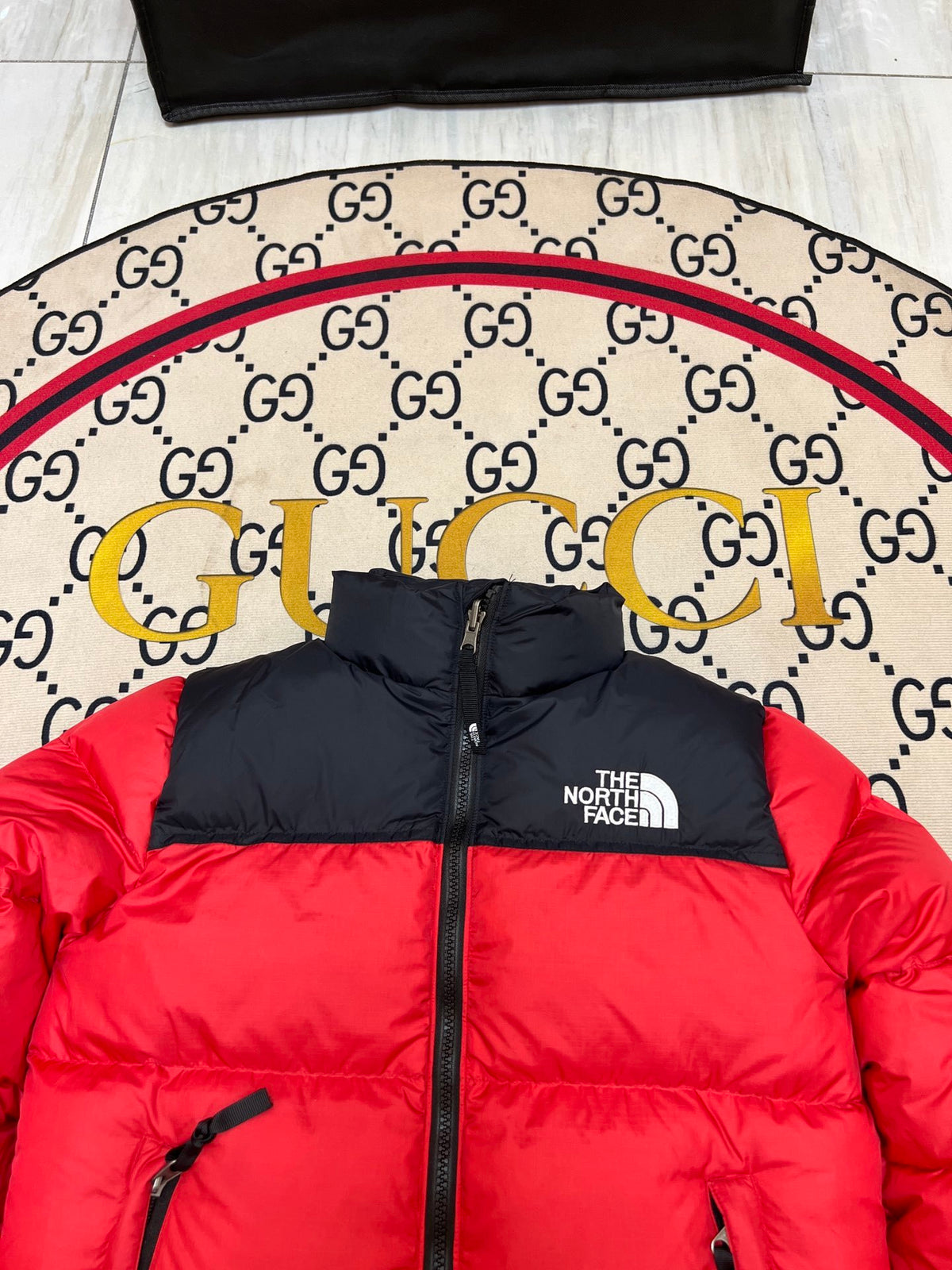 The North Face Red Nuptse Down Jacket