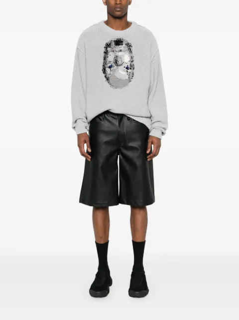Doublet inside-out jacquard jumper