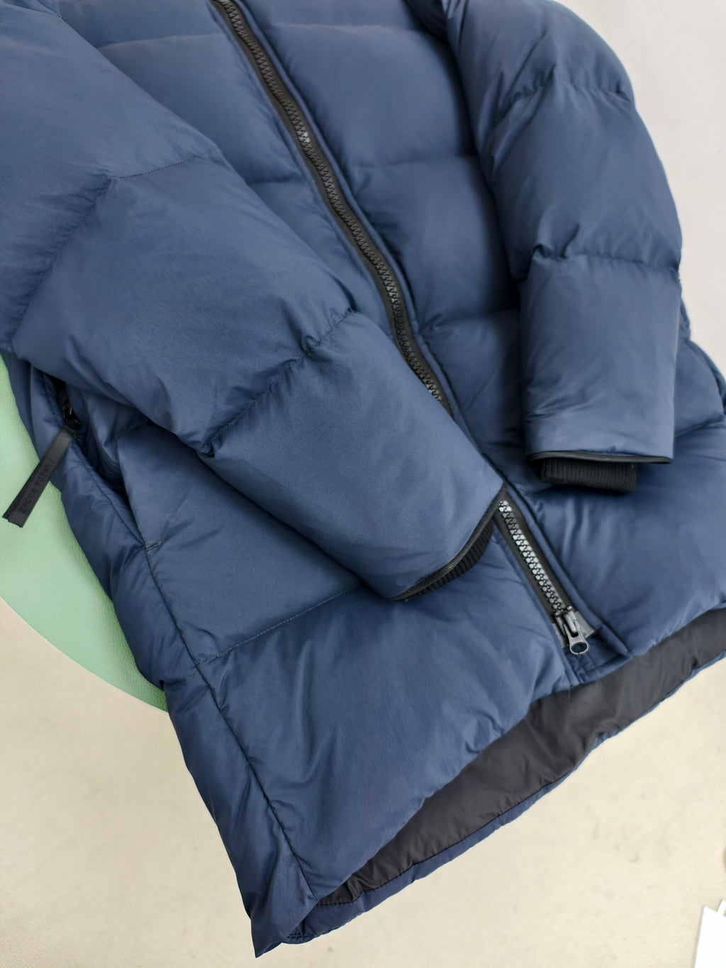 Canada Goose Navy Hooded Large-Baffle Quilted Down Parka