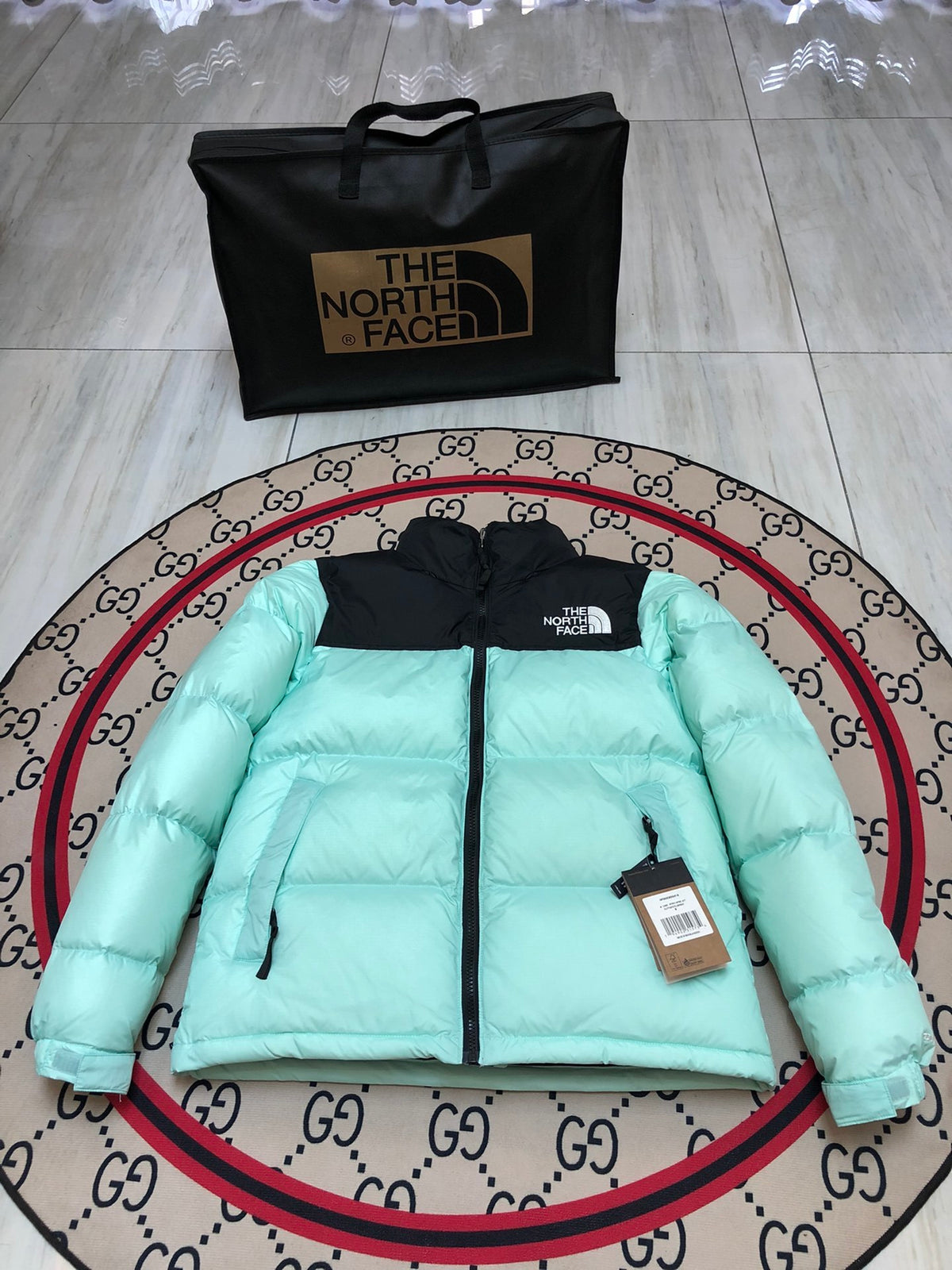 The North Face Mint Nuptse Down Jacket
