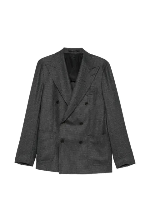 Tagliatore double-breasted peak-lapel blazer