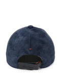 Santoni suede baseball cap with embroidery