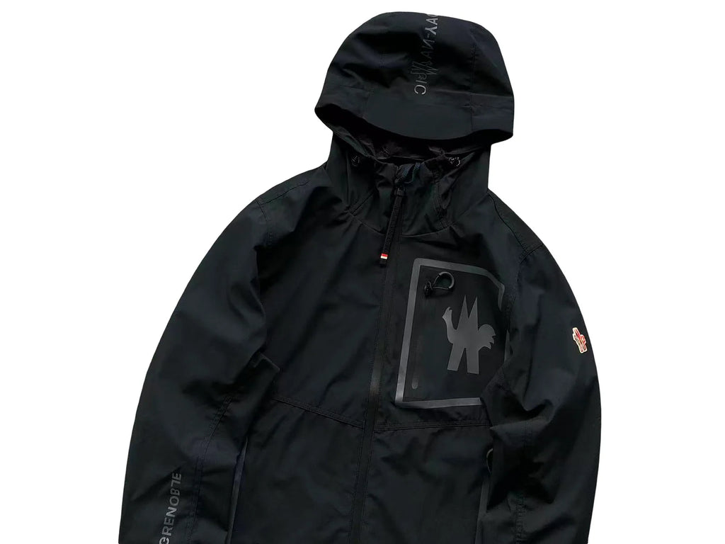 Moncler Black Graphic-Pocket Hooded Jacket