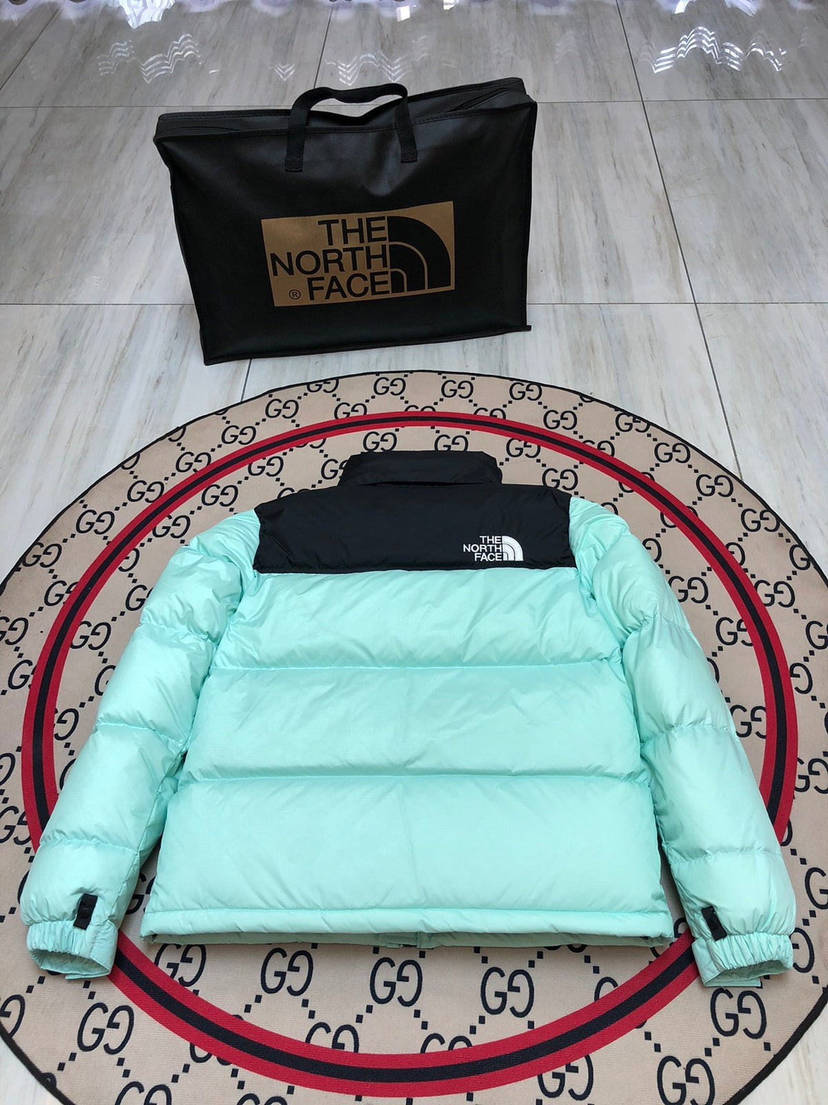 The North Face Mint Nuptse Down Jacket
