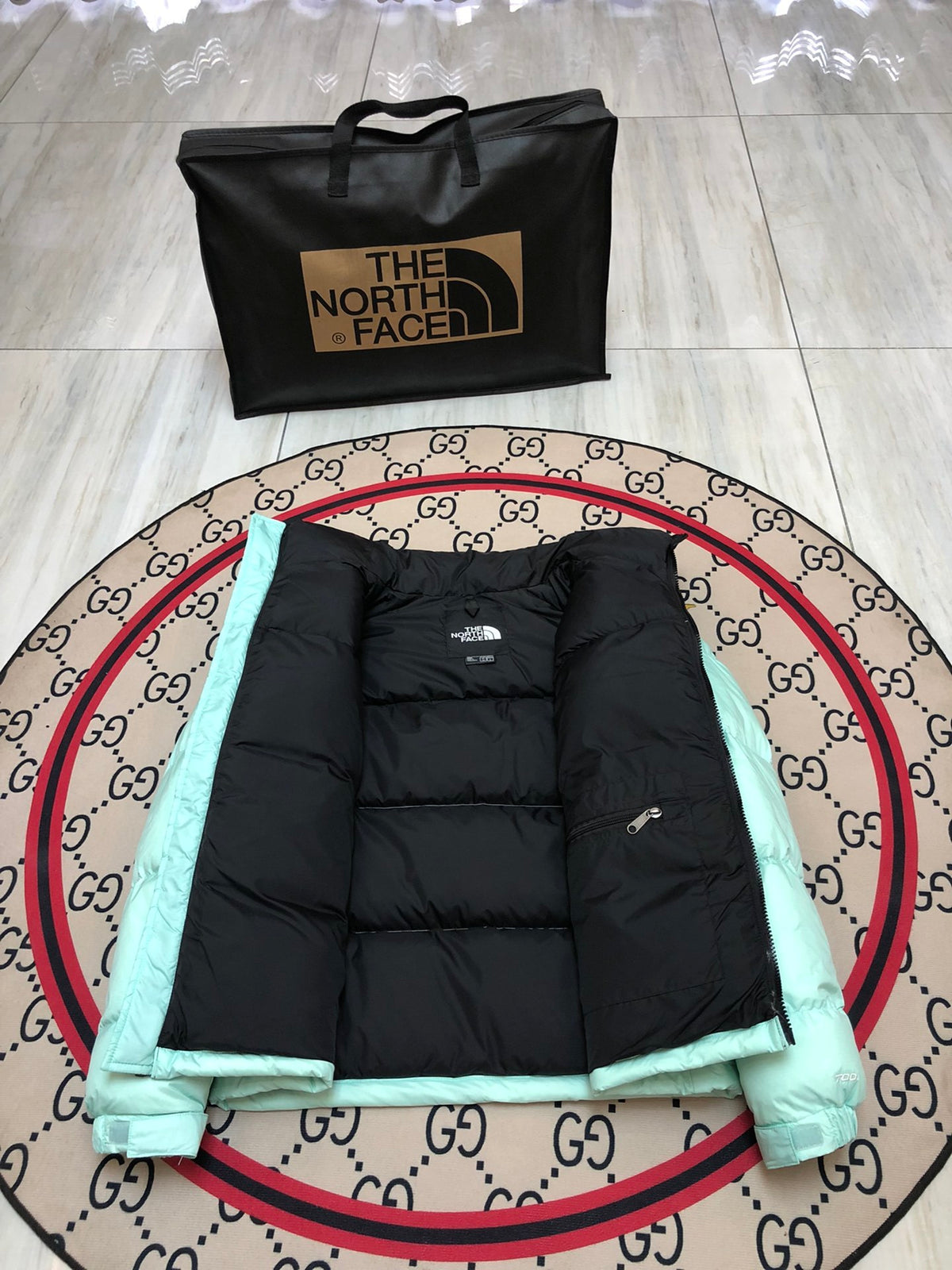 The North Face Mint Nuptse Down Jacket