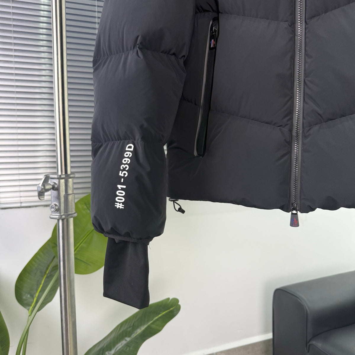 Moncler Grenoble Black Hooded Down Puffer Jacket
