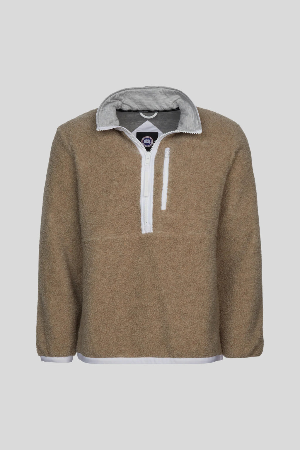 Canada Goose Tan Half-Zip Fleece Pullover