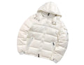Moncler White Classic Hooded Puffer Jacket