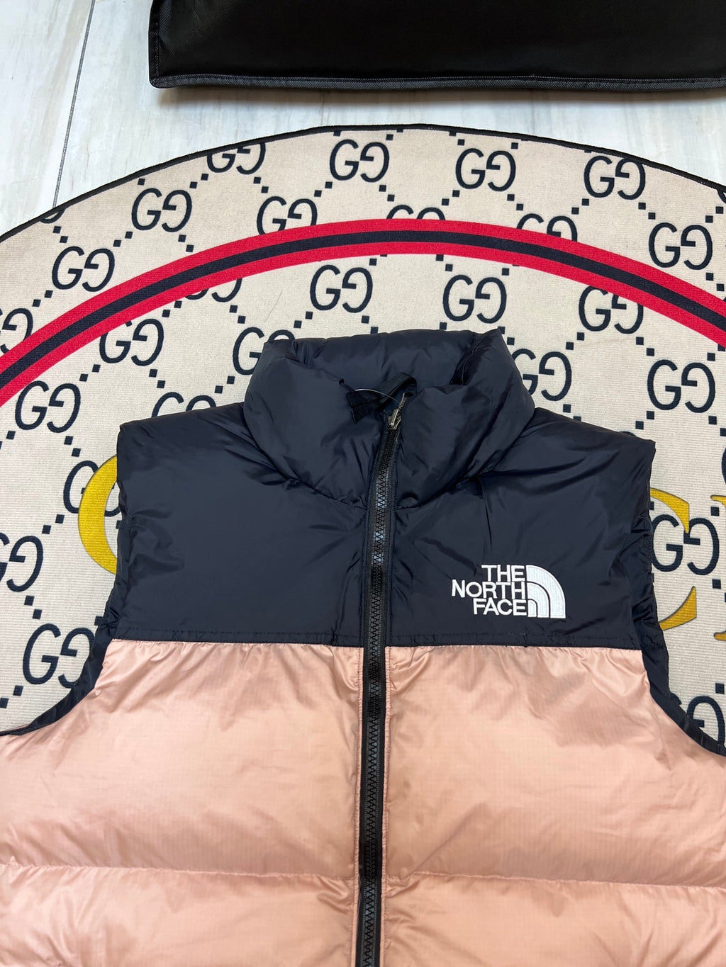 The North Face Pink Nuptse 700 Puffer Vest