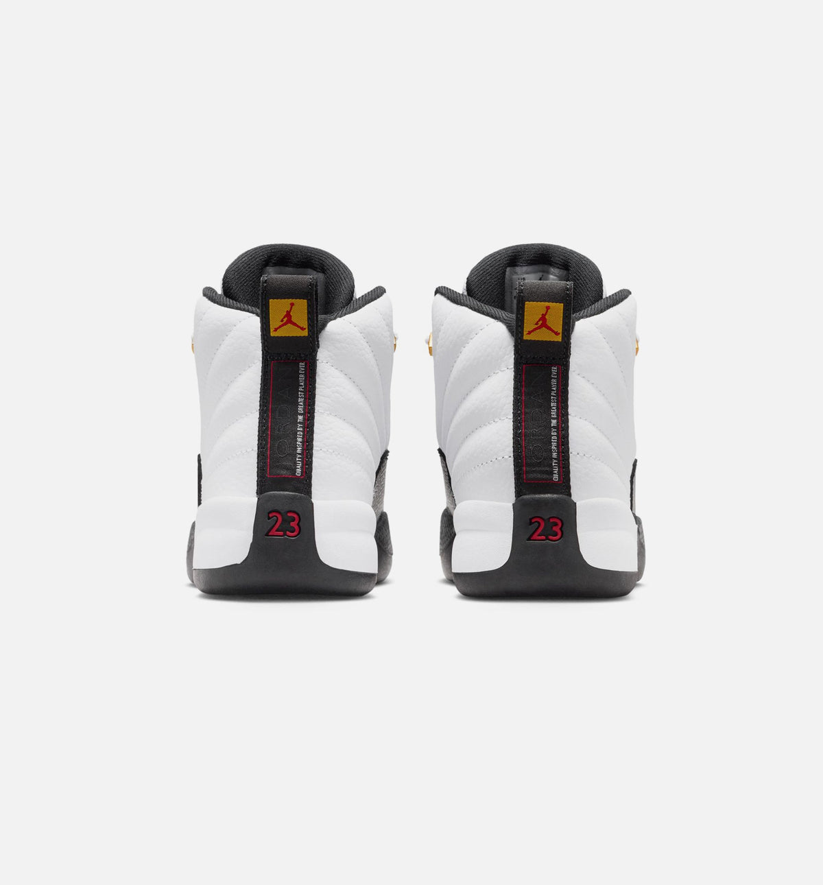 Air Jordan 12 Retro Taxi Infant/Toddler Lifestyle Shoes - White/Black/Taxi