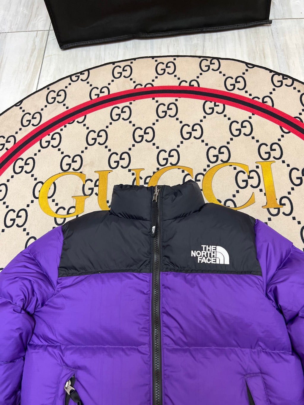 The North Face Purple Nuptse Down Jacket