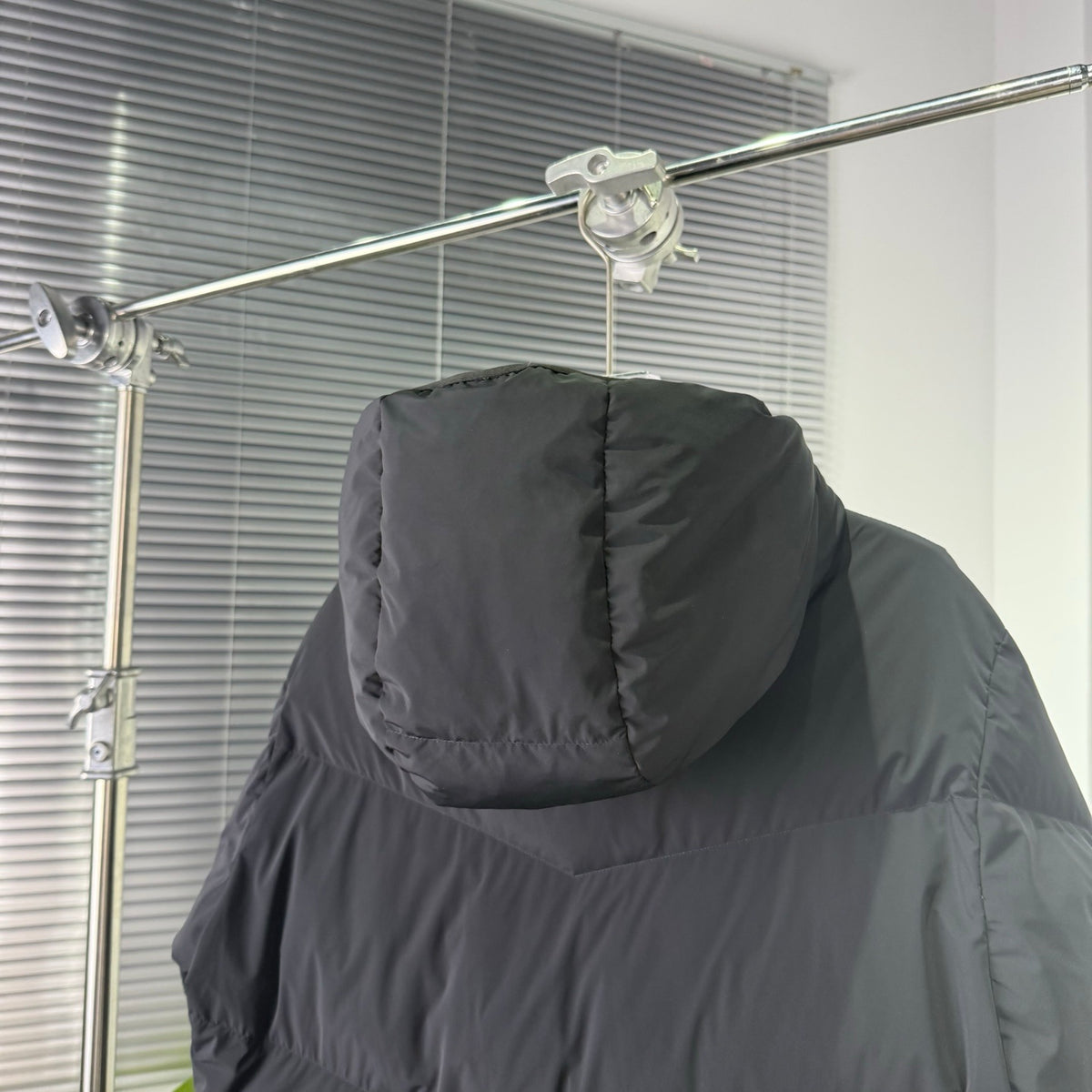 Moncler Grenoble Black Hooded Down Puffer Jacket
